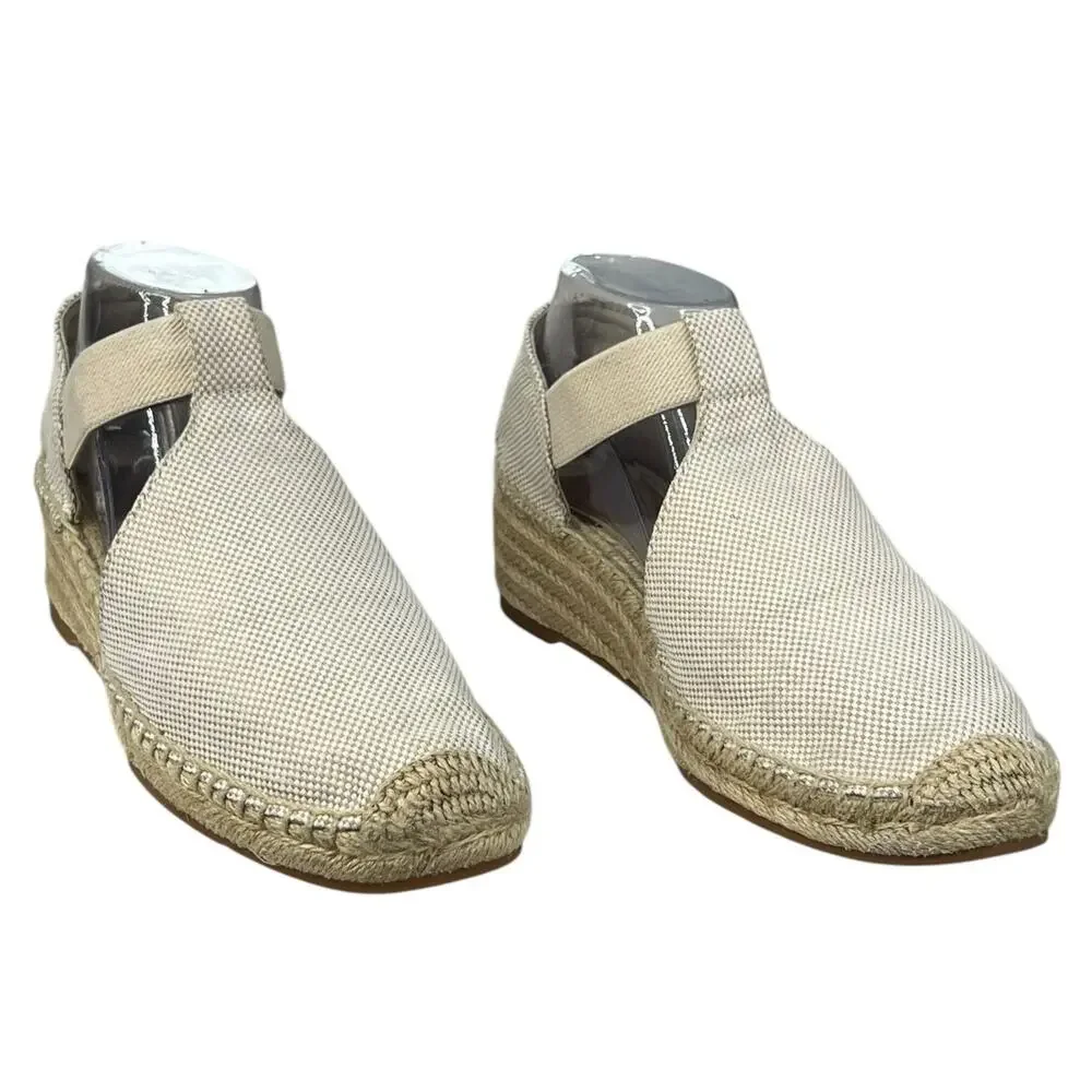 Tory Burch Women’s Catalina Cream Closed Toe Espadrille Size US 11